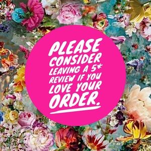 If you are happy with your order please consider leaving a 5***** review.